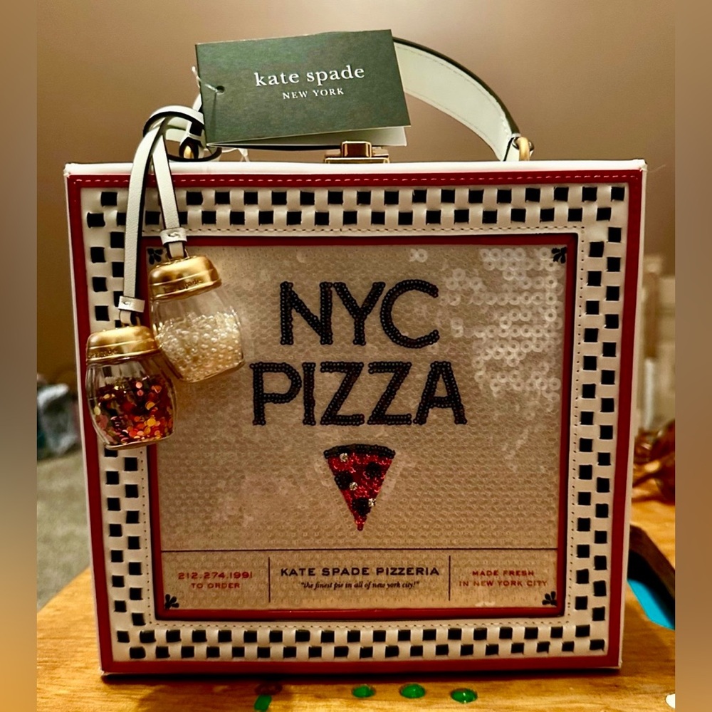 Kate Spade 3D Pizza Box Top-handle Bag